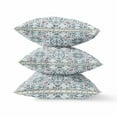 thumbnail image 2 of 20â€ Powder Blue Paisley Zippered Suede Throw Pillow, 2 of 3