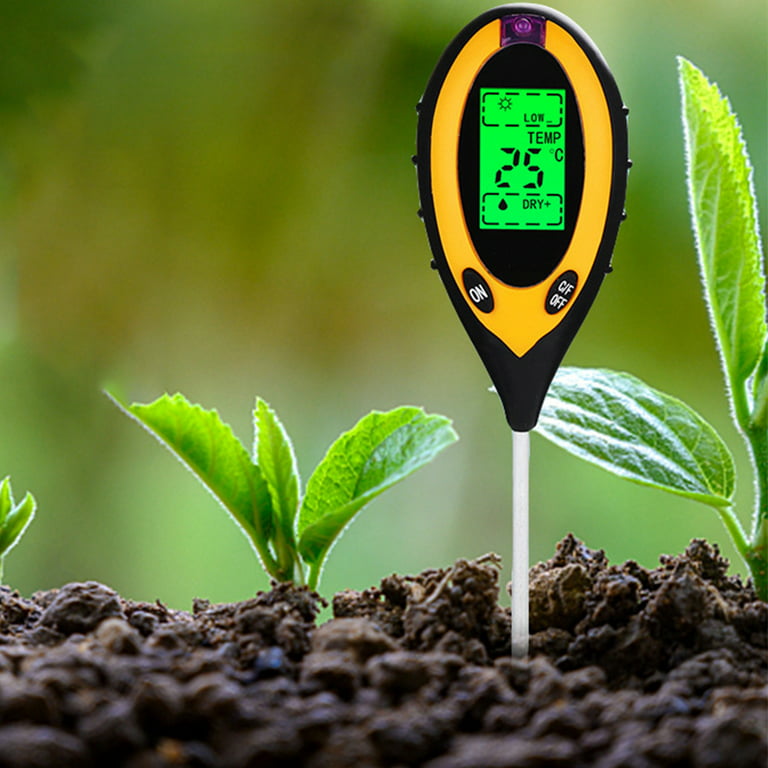 Digital Soil Thermometer 4-in-1 Soil Tester Soil Thermometer/Light
