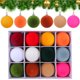 thumbnail image 1 of Bolas Navidad Decorativas 12 Piezas 2 4 Pulgadas Terciopelo, 1 of 9