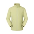 thumbnail image 3 of Fmbrln Men's Zip Up Softshell Jacket Stand Collar Casual Outerwear Long Sleeve Solid Color Coat with Pockets, 3 of 6