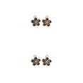 thumbnail image 2 of Guardurnaity 1 Juego de pulseras colgantes de flores, conector, accesorios artesanales, hallazgos de collar de flores de cerezo para adultos y niños, negro Type2 NO2 Guardurnaity CBP255506, 2 of 6