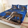 thumbnail image 3 of Feelyou Rustic Wolf Teen Queen Sheet Sets, Farmhouse Animal Bed Set, 4-Piece, 3 of 7