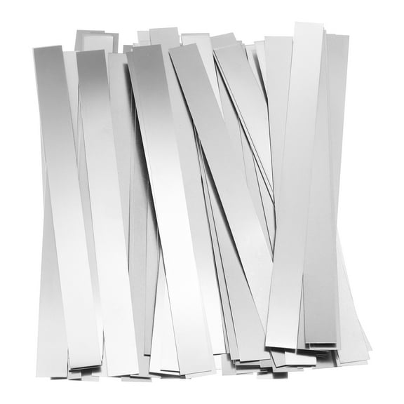 Uxcell 50pcs Nickel Strip 0.1x8x100mm 99.6% Pure Nickel Strip for Lithium Battery Packs