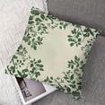 thumbnail image 7 of Embroidered Throw Pillow Covers  Surrounding Green Leaves Decorative Pillowcases FarmhousePillow Cushion Cases Boho Home Decor Square Floral Pillow Case, 7 of 7