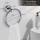 thumbnail image 2 of Accesorios de Baño 7 Piezas, Toalleros de Anillo+Toalleros de Barra+Portarrollos para Papel+Ganchos para Toallas+Jabonera+2 Gancho Adhesivo, 304 Acero Inoxidable, Adecuado para Baños, Cocinas, 2 of 7