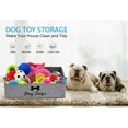 thumbnail image 3 of Brabtod Dog Toy Basket and Dog Toy Box, Linen-Cotton Blend Dog Toy Basket Storage - Perfect for Organizing Pet Toys, Blankets, Leashes, Chew Toys - Snow Grey, 3 of 5