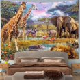 thumbnail image 5 of Tapiz Decorativo de Pared Dormitorio - Safari Animales Naturaleza Jirafa, 5 of 5