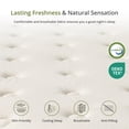 thumbnail image 4 of EGOHOME King 12 inch Hybrid Mattress in a Box with Individual Pocket Innerspring for Motion Isolation & Pressure Relief, Medium, Reinforced Edge with handles, 4 of 10