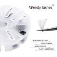 thumbnail image 3 of Extensiones de pestañas Volume Lash Extensions WENDY LASHES 10D, ventiladores prefabricados, 500 unidades, 3 of 7