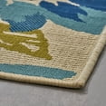 thumbnail image 5 of Noble House Wildwood 120x94" Rectangle Fabric Area Rug in Ivory/Blue/Green, 5 of 6