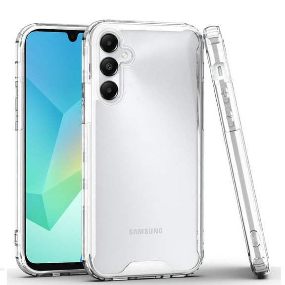 For Samsung Galaxy A16 5G Clear Colored Shockproof Transparent Hard PC   Rubber TPU Hybrid Bumper Shell Slim Cover ,Xpm Phone Case [ Clear ]