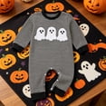 thumbnail image 2 of 0-3 Months Preemie Halloween Baby Fall/Winter Long Sleeved Dress Boys And Girls Baby Romper Pajamas Crawling Clothes, 2 of 7