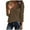 Brown, variant on Turilly Women's Casual Tops Solid Color V-Neck Long Sleeved Regular Sleeve Top