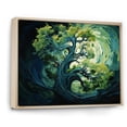 thumbnail image 2 of Designart "Redwood Tree Euphony Of Green" Tree Redwood Floater Framed Canvas Art Print, 2 of 7