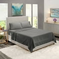 thumbnail image 5 of Clara Clark King Size Bed Sheets Set - Deep Pocket 4 Piece - 1800 Hotel Luxury Soft Double Brushed Microfiber, Charcoal Gray, 5 of 7