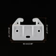 thumbnail image 2 of 10pcs Plastic Drawer Track Guides Slides Replacement Furniture Parts with Screws, for Dressers, Hutches 60x28mm, 2 of 5