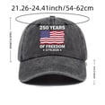 thumbnail image 3 of WUANDIXFA Men's Hats 250 Anniversary USA Hat, United States Patriotic Hat, Adjustable Embroidered Baseball Cap for Men Women Navy,One Size, 3 of 5