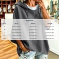 thumbnail image 3 of Xdegoge Womens Short Sleeve Hoodies Casual Loose Fit Lightweight Drawstring Sweatshirts Comfy Basic Tunic Fall Summer Pullover Tops, 3 of 6