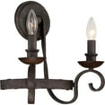 thumbnail image 4 of Quoizel Noble Traditional Wall Sconce Rustic Black 2 Lights B10 Candelabra, 4 of 4