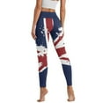 thumbnail image 2 of COEQINE Women Breathable Yoga Pants with Pockets Tummy Control Buttery Soft High Waisted Athletic Leggings Union Jack 4-Way Stretch No See Through Tights for Shopping, 2XL, 2 of 7