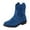 Blue, variant on Cowboy Boots for Women Suede Round Toe Chunke Low Heel Booties Fashion Stitched Western Ankle Boots