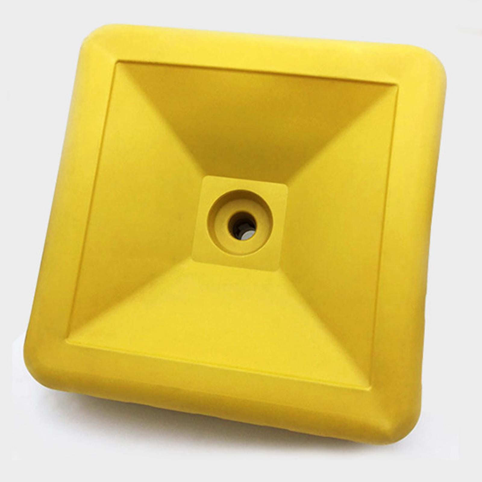 figatia Water Fillable Umbrella Base Parasol Holder, Square Patio Umbrella Holder Outdoor Umbrella Stand for Yard Lawn Beach Poolside Yellow
