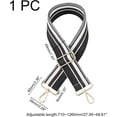 thumbnail image 4 of Striped Wide Shoulder Strap Adjustable Purse Strap Replacement Universal Crossbody Strap 27.9-49.6 Inch Canvas Woven Handbag Strap Multicolor Guitar Strap 1.9 Inch Wide Mixed Color 1 Black, 4 of 5