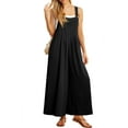 thumbnail image 5 of Cueply Women's Overalls Jumpsuits Casual Loose Adjustable Straps Wide Leg Long Pant with Pockets, 5 of 9