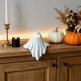 thumbnail image 7 of Halloween Luminous Ghost Ornament, Cute Halloween Ghost Figurine, Light Up Ornament with Warm LED Light, Halloween Home Decor for Bookshelf Mantel, 7 of 7