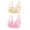 Pink, variant on Honeeladyy Women's Plus Size Underwear T-Shirt Bra 2PC No Steel Ring Lactation Vest Bra Back Adjustment Yoga Running Bra Christmas Gifts for Girlfriend #Pc-L