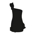 thumbnail image 5 of IROINNID Cocktail Dress for Women Wedding Guest Summer One Shoulder Ruffled Dress With And Hip Wrap Dress Cocktail Dress,Black, 5 of 6