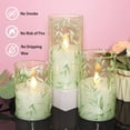 thumbnail image 4 of Velas LED Sin Llama Club de Cristal 3 Columnas de Vidrio con Control Remoto, 4 of 7