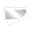 thumbnail image 4 of APA Replacement Lower Wide View Towing Mirror Glass with Adhesive Pads fits 2009 - 2022 RAM R1500 R2500 R3500 Pickup Non-Heated Passenger Right Side, 4 of 6