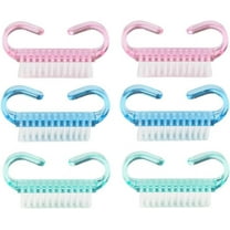 Cleaner Finger Nail Scrub Brush Nail Hand Scrubbing Cleaning Brush Plastic Handle NailTransparent Handle Nail Brush Nail Brushes