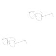 thumbnail image 2 of Sonducket Gafas para miopía de Metal antiazul, gafas cuadradas ligeras transparentes para ordenador, gafas para mujer, gafas de lectura para Type6 NO6, 2 of 6