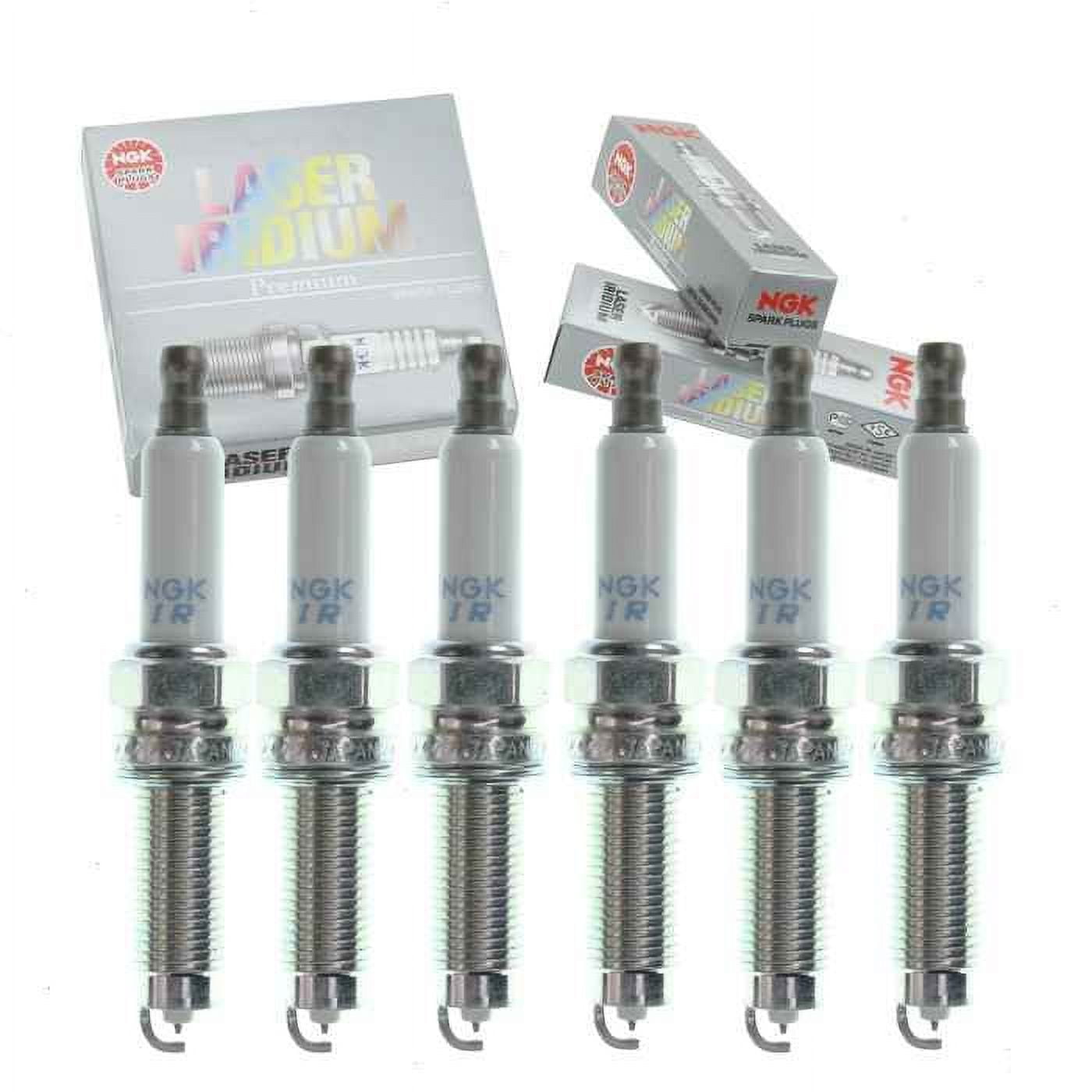 6 pc NGK Laser Iridium Spark Plugs compatible with Volkswagen Passat 3.6L V6 2006-2018