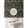 thumbnail image 4 of NextWall Honeysuckle Trail Floral Vintage Peel and Stick Wallpaper (Ebony & Pavestone), 4 of 7