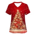 thumbnail image 1 of Sweat à Capuche Femme Manches 3/4 Col en V Longs Chandails en Molleton pour Femme Maison Quotidien, 1 of 5