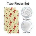thumbnail image 2 of GZHJMY Red Hearts Bath Shower Towels Set of 2 for Bathroom - Cute Ghost Soft Microfiber Hand Towel Absorbent Soft Decorative Face Towel for Kids 30 x 15 inch, 2 of 6