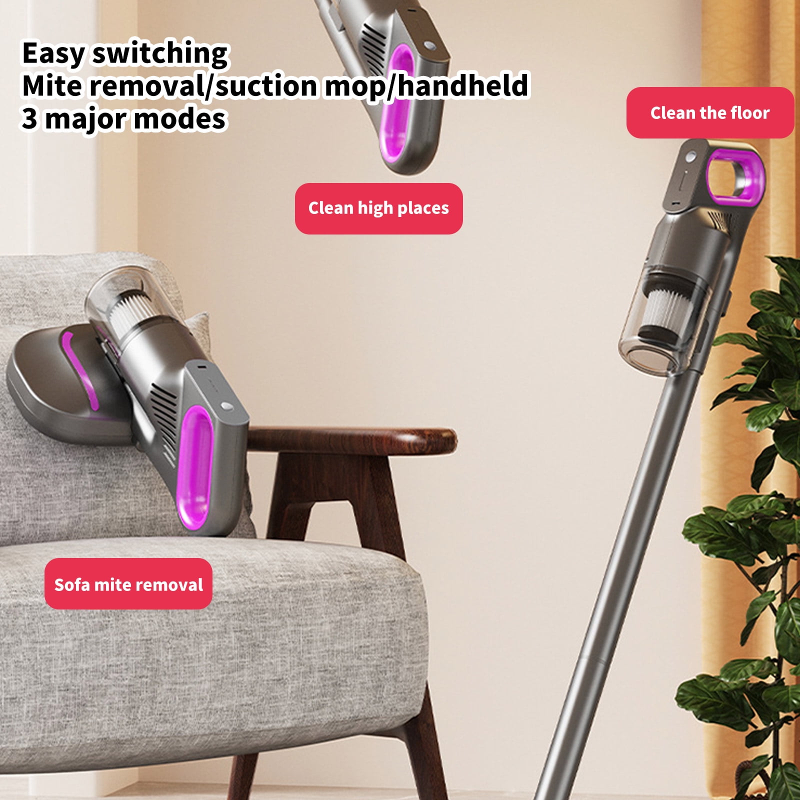 10KPA Crodless Handheld Wet and Dry Vacuuming Cleaner Multifunctional Lightweight Wireless Dust Cleaning Machine for Home