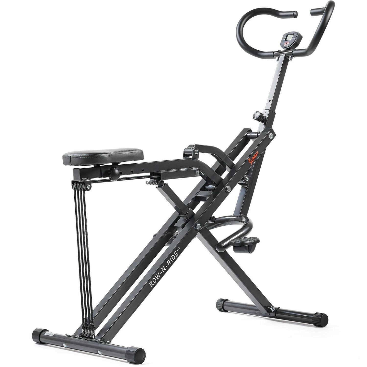 Machine de squat assisté Sunny Health & Fitness Row-N-Ride® Plus - N° 077PLUS