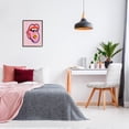 thumbnail image 5 of Stupell Industries Retro Lips with Smiley Abstract Painting Black Framed Art Print Wall Art, 16 x 20, 5 of 9