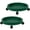 Green, variant on Gamexcel 2 Pack 13 Inch Heavy-duty Plant Caddy with Casters, Plastic Rolling Plant Stand Saucer Tray Coaster for Plant Pots, Gray