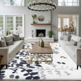 thumbnail image 3 of Large Area Rugs for Living Room Bedroom, Grey Brown Leaves 5'x8' Rug Washable Carpet Runner Indoor Outdoor, Summer Botanical Non Slip Floor Mats Rug for Kitchen, Bathroom, 3 of 8