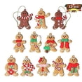 thumbnail image 1 of Sincero lote De 15 Decoraciones De Sapin En Pain D'pice Pour Les Ftes De Nol, Figuritas De Nol Suspendre Avec Corde Pour Les Ftes Festives, 1 of 5