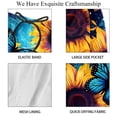 thumbnail image 4 of luoweisi Men's Beach Shorts Quick Dry Swim Trunks with Mesh Lining Sunflower Butterfly L, 4 of 5