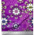 thumbnail image 1 of Soimoi Modal Satin Fabric Mandala Decorative Decor Fabric Printed Yard 42 Inch Wide, 1 of 1