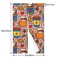 thumbnail image 3 of XMXY Japanese Doorway Curtain Noren, Cartoon Delicious Doodle Food Door Closet Curtain Panel, Room Dividers Privacy Tapestry, 34 x 56 Inches, 3 of 7
