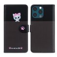 thumbnail image 2 of Compatible avec iPhone 13 Pro Max Étui Portefeuille Motif Animaux Mignons avec Fentes pour Cartes Couverture Rabattable, 2 of 5