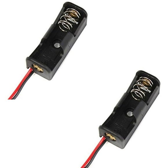 2PCS 23A /A23 Battery 12V Clip Holder Box Case Black